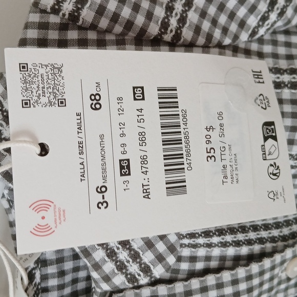 NWT Zara Baby Shirt 3-6 Months - Picture 3 of 5